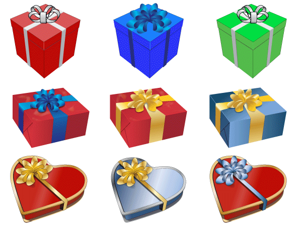Free Vector Gift Presents
